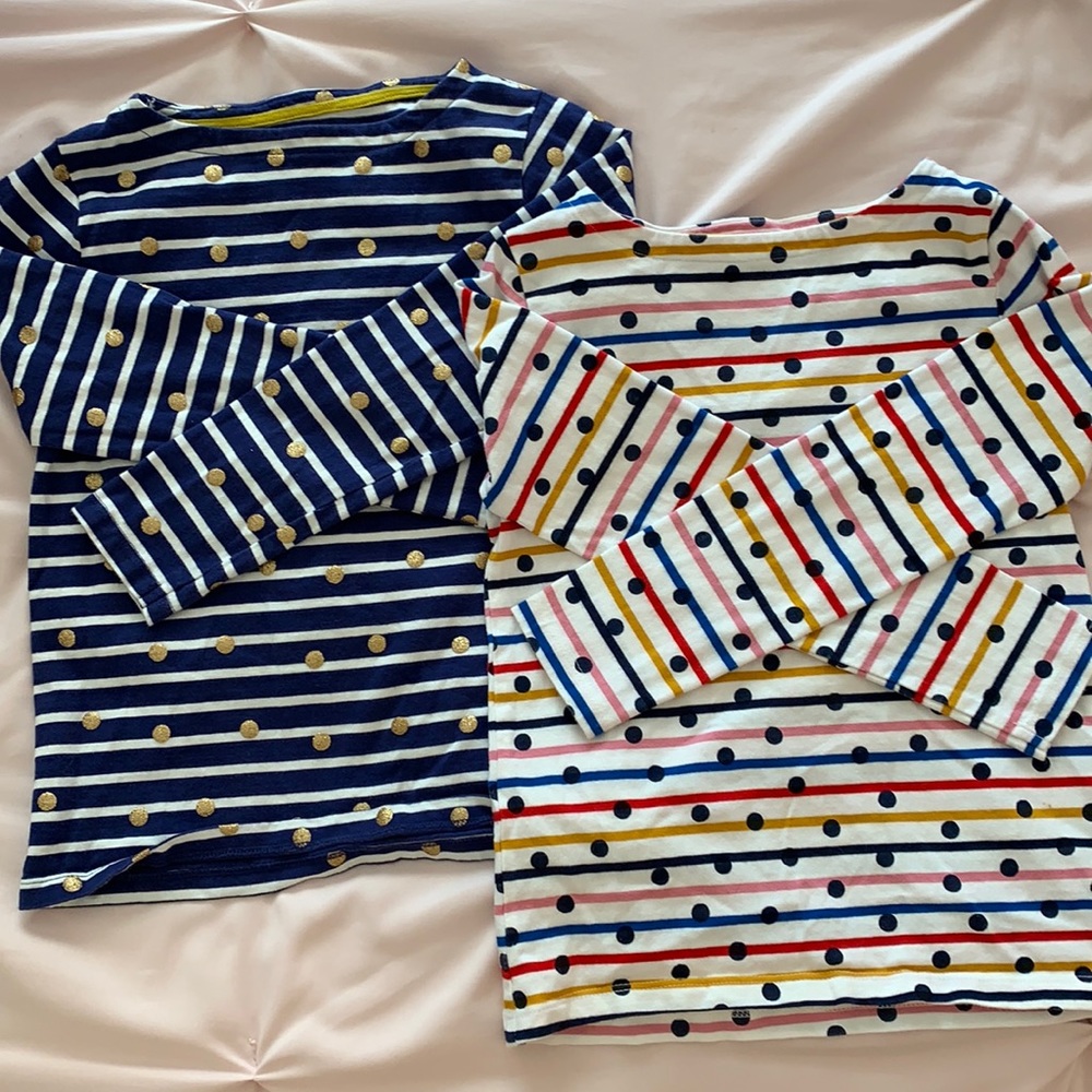 Mini Boden, Breton Polka Dot, Size 7/8